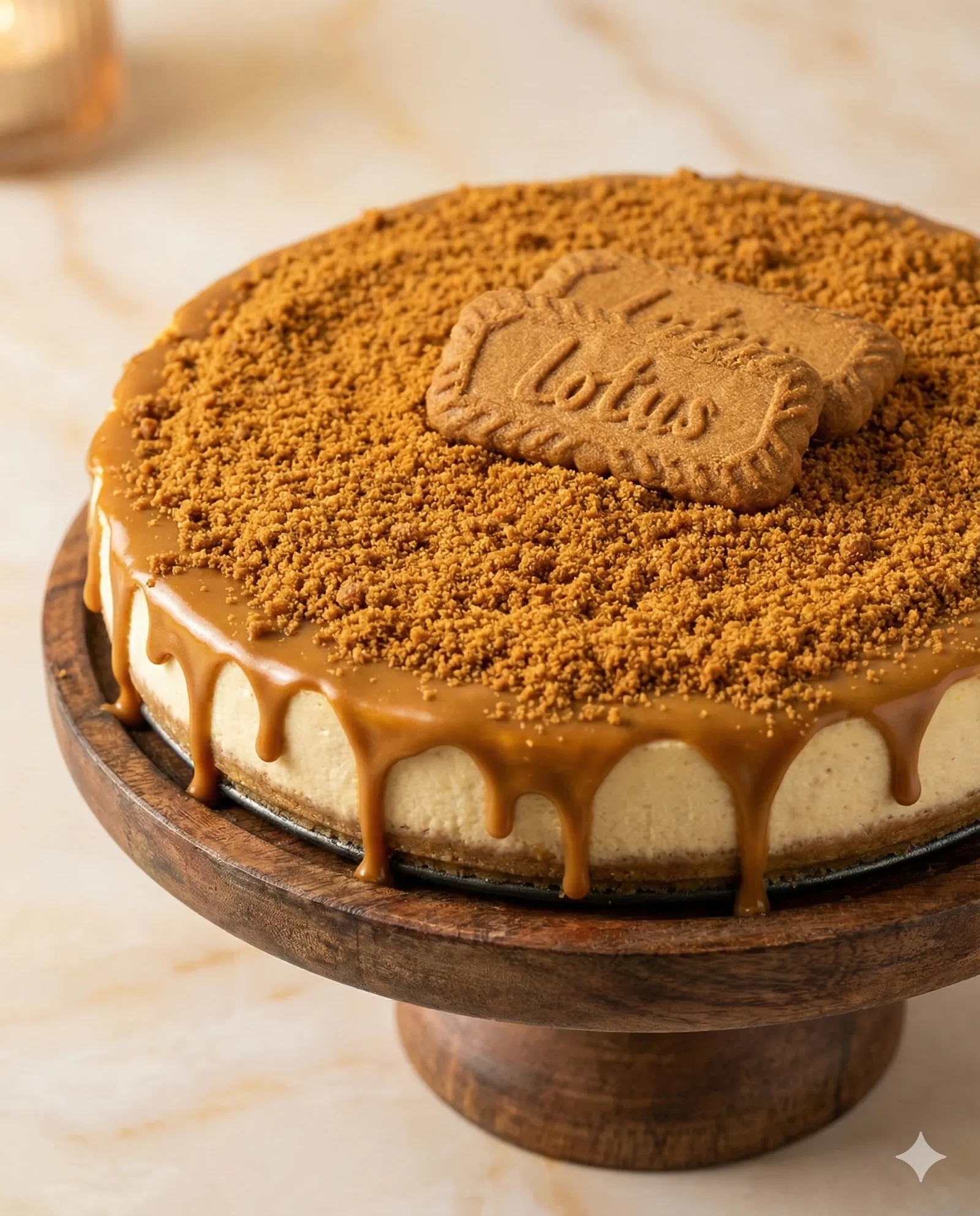 Cheesecake Lotus artesanal de Panera Signature en Puebla